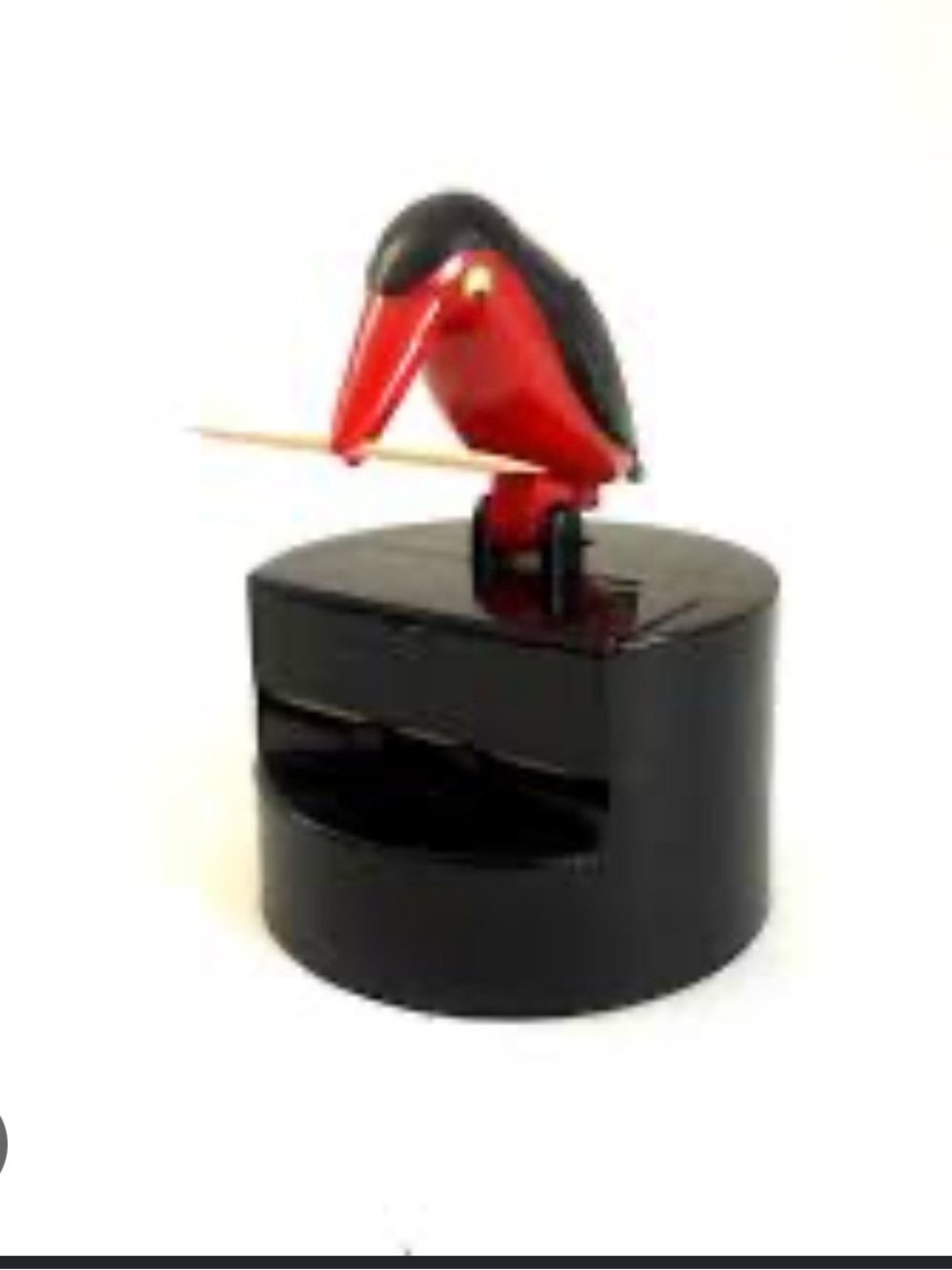 Black and Red Decorative Bird Toothpick Holder - Pets Bird Accessory